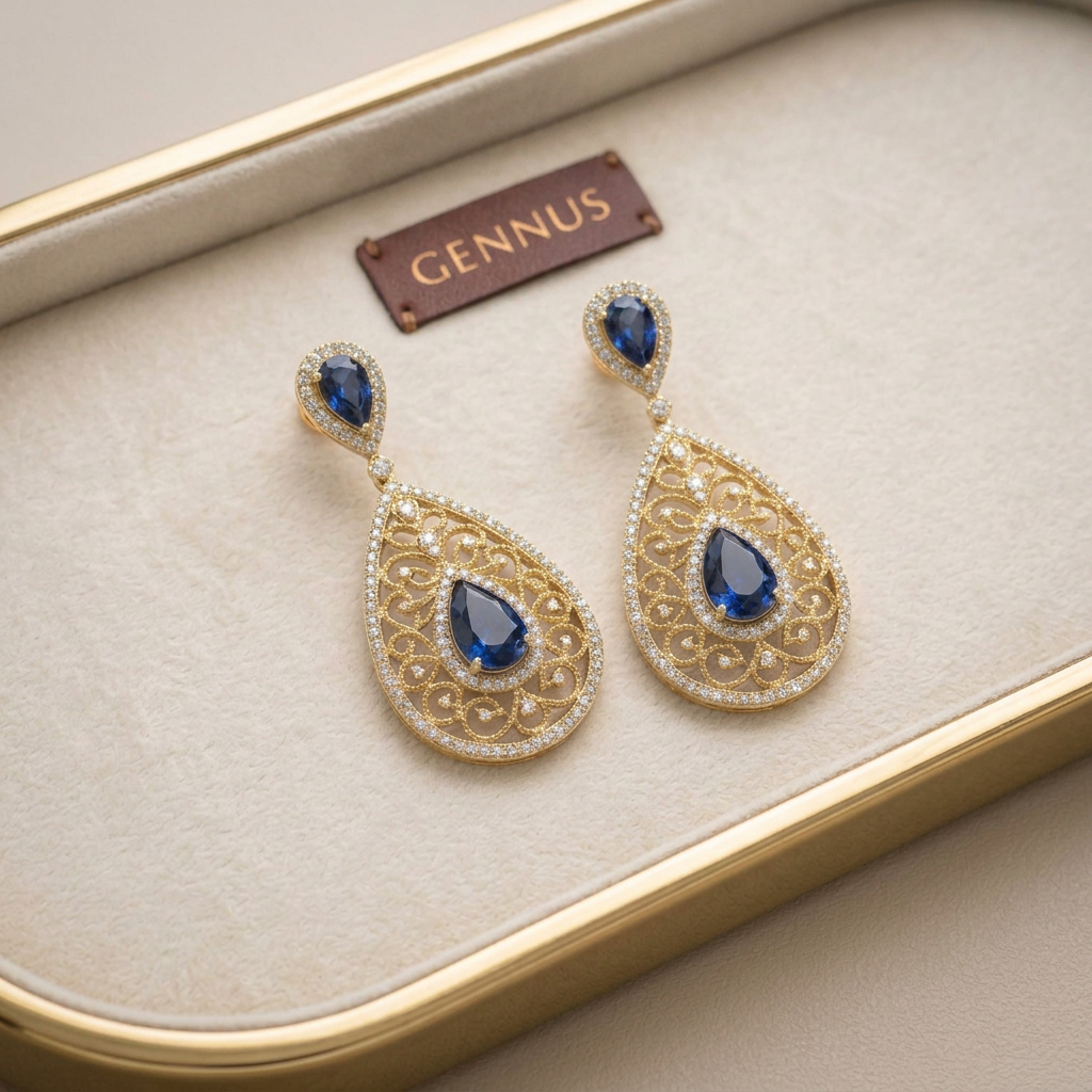 Drop Charm Earrings